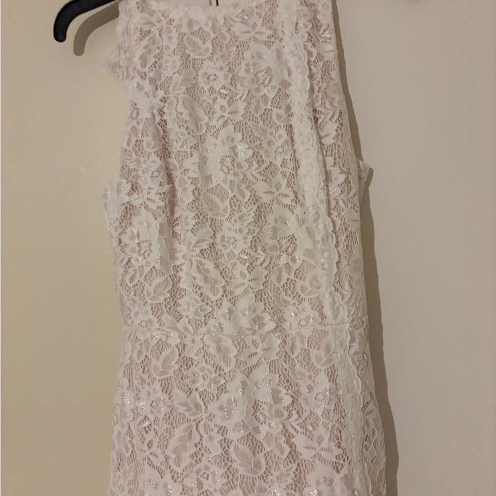 Elegant White Lace Dress